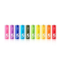 Батарейки алкалиновые Cuktech ZMI Rainbow типа AA (уп.10 шт.) (B06) разноцветные