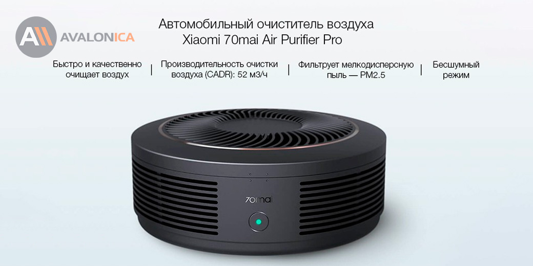 Автомобильный очиститель воздуха Xiaomi 70mai Air Purifier Pro
