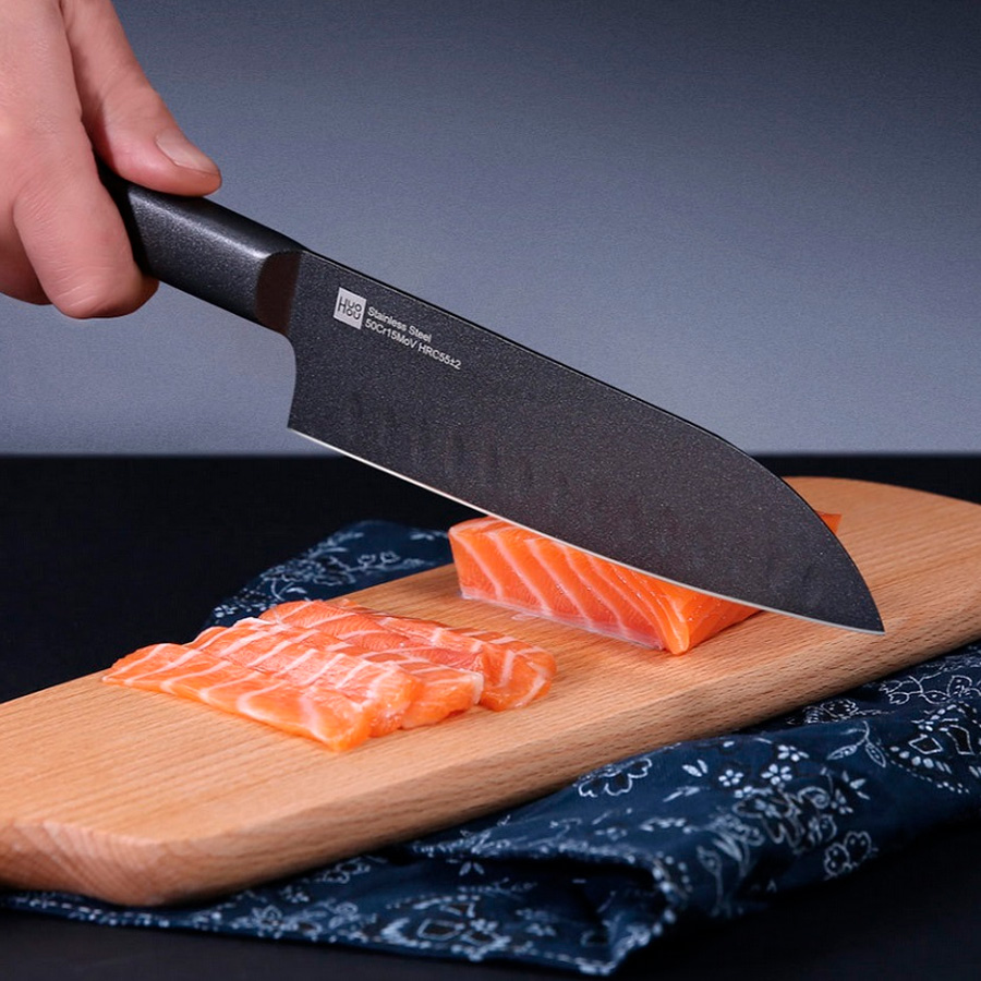 Набор кухонных ножей Xiaomi Huo Hou Black Heat Knife Set