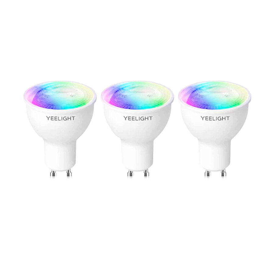 Цокольная Лампочка Yeelight LED Smart Bulb W1 (Multicolor) УПАКОВКА 4 штуки!!! (GU10) (YLDP004-A (4-Pack))
