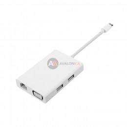 Адаптер-Хаб Mi USB-C to VGA and Gigabit Ethernet Multi-Adapter White
