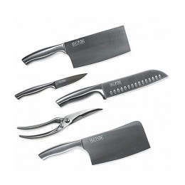 Набор кухонных ножей Xiaomi Huohou (5 psc) Gray