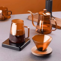 Кофейный набор из электрической аккумуляторной кофемолки и посуды для приготовления кофе Xiaomi Circle Joy Amber Coffee Maker Set (CJ-CF09) , РУССКАЯ ВЕРСИЯ!!!, черно-янтарная