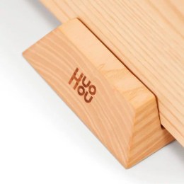 Разделочная доска деревянная 400x280x30мм из ясеня  HuoHou Ash wood Cutting Board, серия Ying (HU0259 Brown RUS) Русская версия, коричневая
