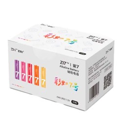 Батарейки алкалиновые Xiaomi ZMI Rainbow Zi7 типа AAA  (уп. 40 шт), цветные