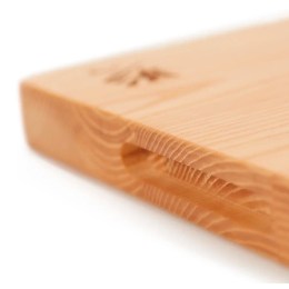 Разделочная доска деревянная 400x280x30мм из ясеня  HuoHou Ash wood Cutting Board, серия Ying (HU0259 Brown RUS) Русская версия, коричневая