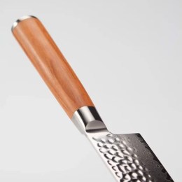 Набор кухонных ножей из дамасской стали (4 ножа + подставка)  HuoHou Damascus Kitchen KnifeSet , серия Ying (HU0257 Brown RUS) РУССКАЯ ВЕРСИЯ!!!, коричневый