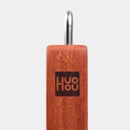 Разделочная доска деревянная 400x280x30 мм из дерева сапеле, c желобком и металлической ручкой Xiaomi HuoHou Sapelli Cutting Board HU0251 RUSSIAN , коричневая