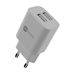 Сетевое зарядное устройство AVA 2*USB-A 10,5Вт 2,1A (AVA-WCH-007 White) EU Белое