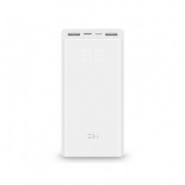 Внешний аккумулятор Power Bank Xiaomi (Mi) ZMI Aura 20000 mAh (18W) Micro USB/Type-C Quick Charge 3.0, 3,6A  (QB821) белый