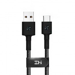 Кабель USB/Type-C Xiaomi ZMI 100 см 3A Материал оплетки нейлон/кевлар  (AL401) черный