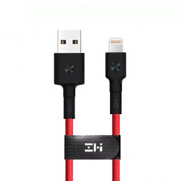 Кабель USB/Lightning Xiaomi ZMI MFi 30 см 3A 18W PD Материал оплетки нейлон/кевлар (AL823) красный