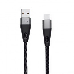 Кабель USB/Type-C Xiaomi ZMI 200 см 3A Материал оплетки нейлон/кевлар (AL786) черный