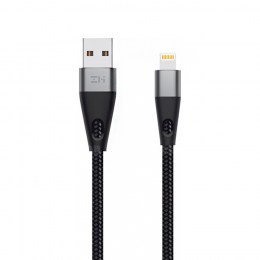 Кабель USB/Lightning Xiaomi ZMI MFi 100см 3A 18W PD Материал оплетки нейлон/кевлар (AL806) черный