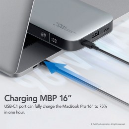 Power Bank Xiaomi (Mi) ZMI No. 20 20000 mAh 200W Type-C Quick Charge 3.0 PD QB826G , серый