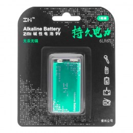 Батарейка алкалиновая  Xiaomi ZMI 6LR61 (1шт, 9V)