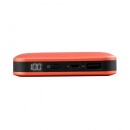 Внешний аккумулятор Power Bank Xiaomi (Mi) SOLOVE 10000mAh со встроенными кабелями USB и Lightning (A2-PRO ORANGE)