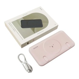 Внешний аккумулятор Power Bank Xiaomi (Mi) SOLOVE 10000mAh Magnetic MagSafe 20W QC 3.0 PD 3A USB-A *1 + Type-C *1 (W10 Pink RUS) (РУССКАЯ ВЕРСИЯ!!), розовый