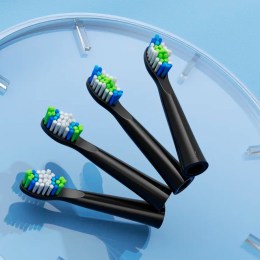 Сменные насадки для электрической зубной щетки Bitvae D2 (4 шт) (D2 Heads), GLOBAL, черные