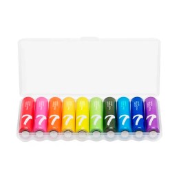 Батарейки алкалиновые Cuktech ZMI Rainbow типа AAA (уп.10 шт.) (B07) разноцветные