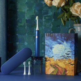  Электрическая зубная щетка Xiaomi (Mi) SOOCAS Electric Toothbrush (X3U Van Gogh Blue) (Футляр + 3 насадки), синяя