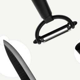 Набор керамических кухонных ножей Xiaomi Huohou (4 psc) Black